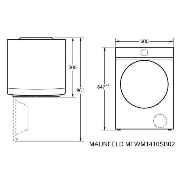 Стиральная машина Maunfeld MFWM1410WH02 — изображение 15
