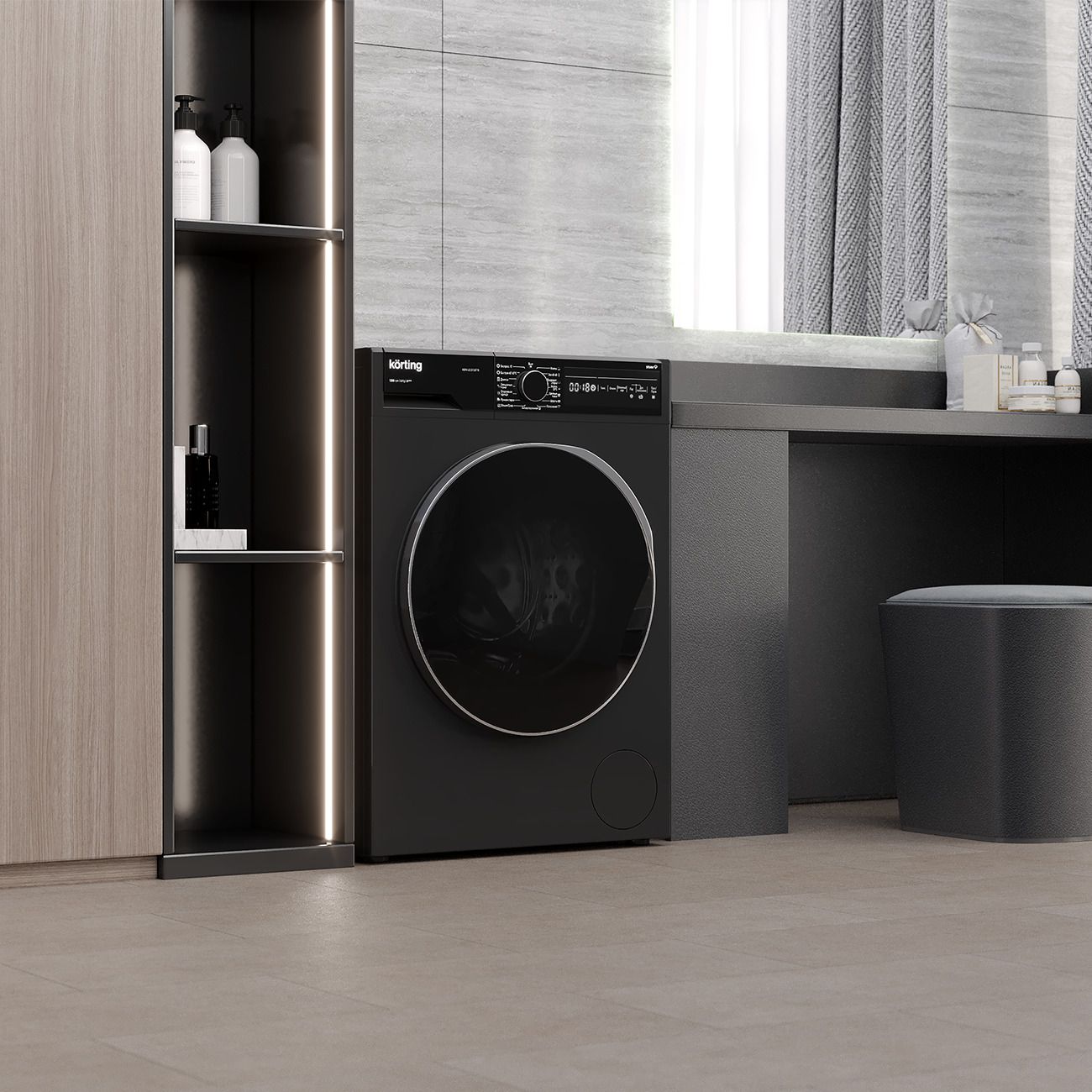 Стиральная машина Korting KWM 42LS1267 N Black — изображение 3