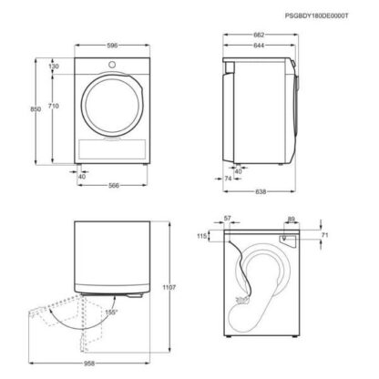 Сушильная машина Electrolux EW7HW842 — изображение 7