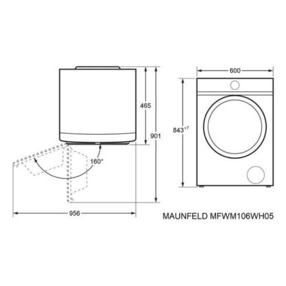 Стиральная машина Maunfeld MFWM106WH05 — изображение 14