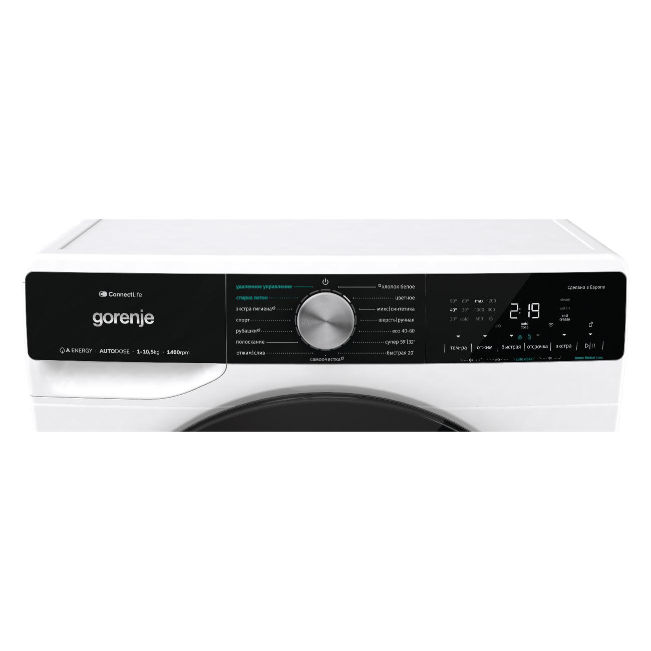 Стиральная машина Gorenje WNS1X4A3AWIFI/C — изображение 5