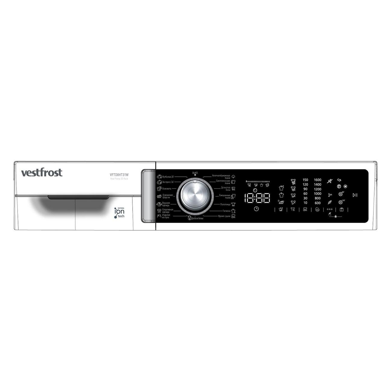 Сушильная машина Vestfrost VFTD8HT31W — изображение 2