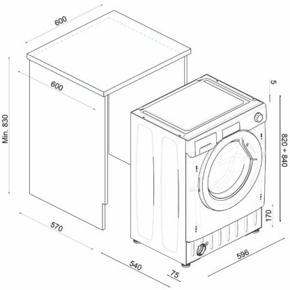 Встраиваемая стиральная машина Haier HWQ90B416FWB-RU — изображение 9