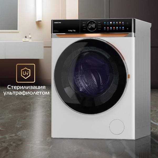 Стиральная машина с сушкой Hiberg i-DDQ10-10714 W — изображение 12