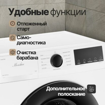 Стиральная машина Monsher MWM 410 Blanc — изображение 6