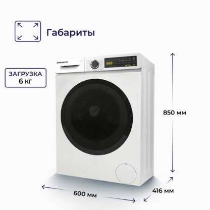 Стиральная машина Delvento Energy Twist VW42622 White — изображение 6