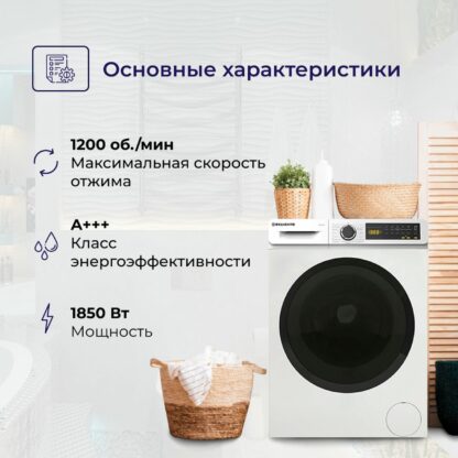 Стиральная машина Delvento Energy Twist VW42622 White — изображение 8