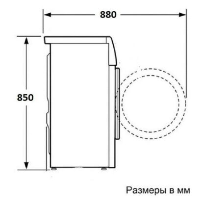 Стиральная машина Weissgauff WM 4126 D Steam — изображение 8
