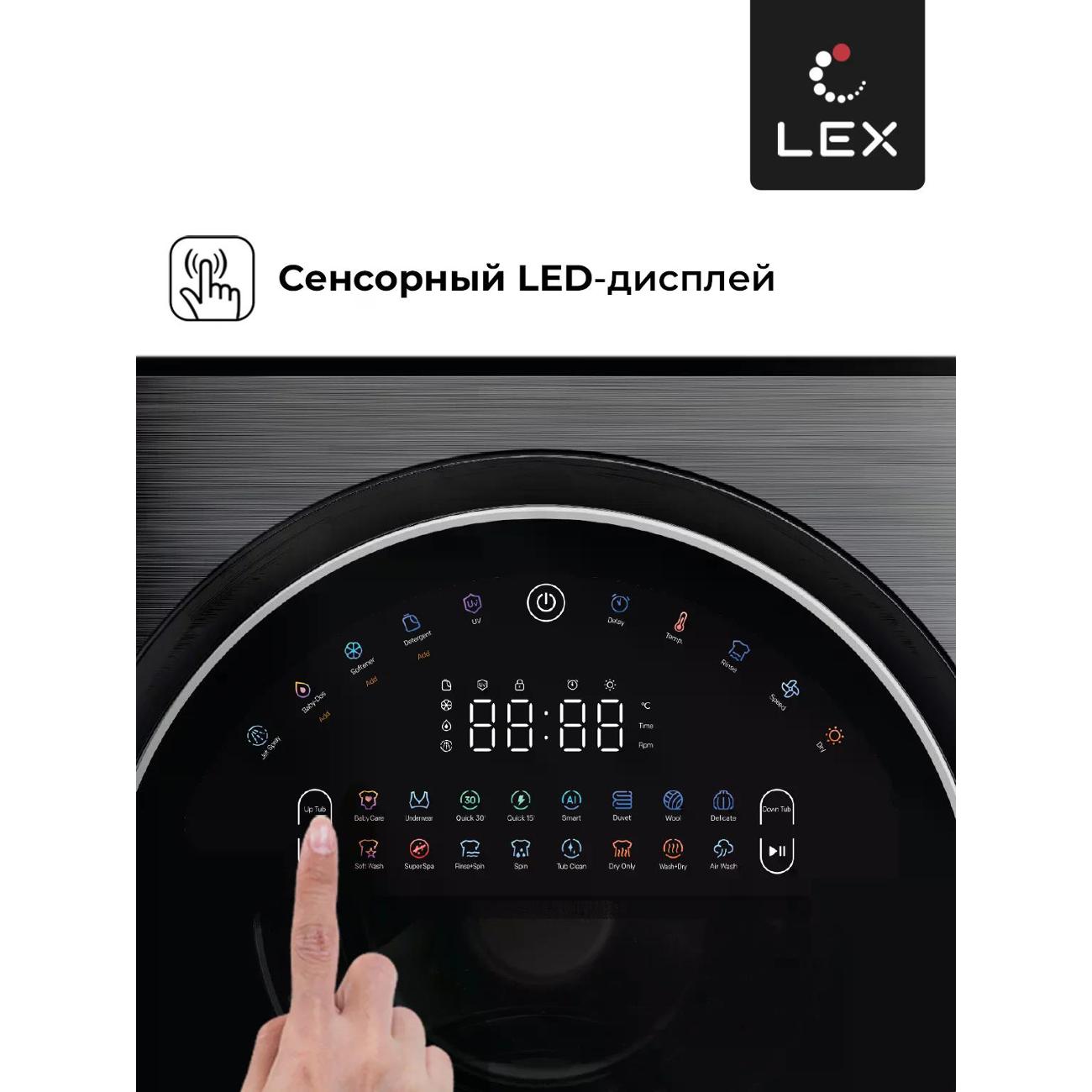 Стиральная машина с сушкой LEX LWM10714LuXIDD — изображение 3