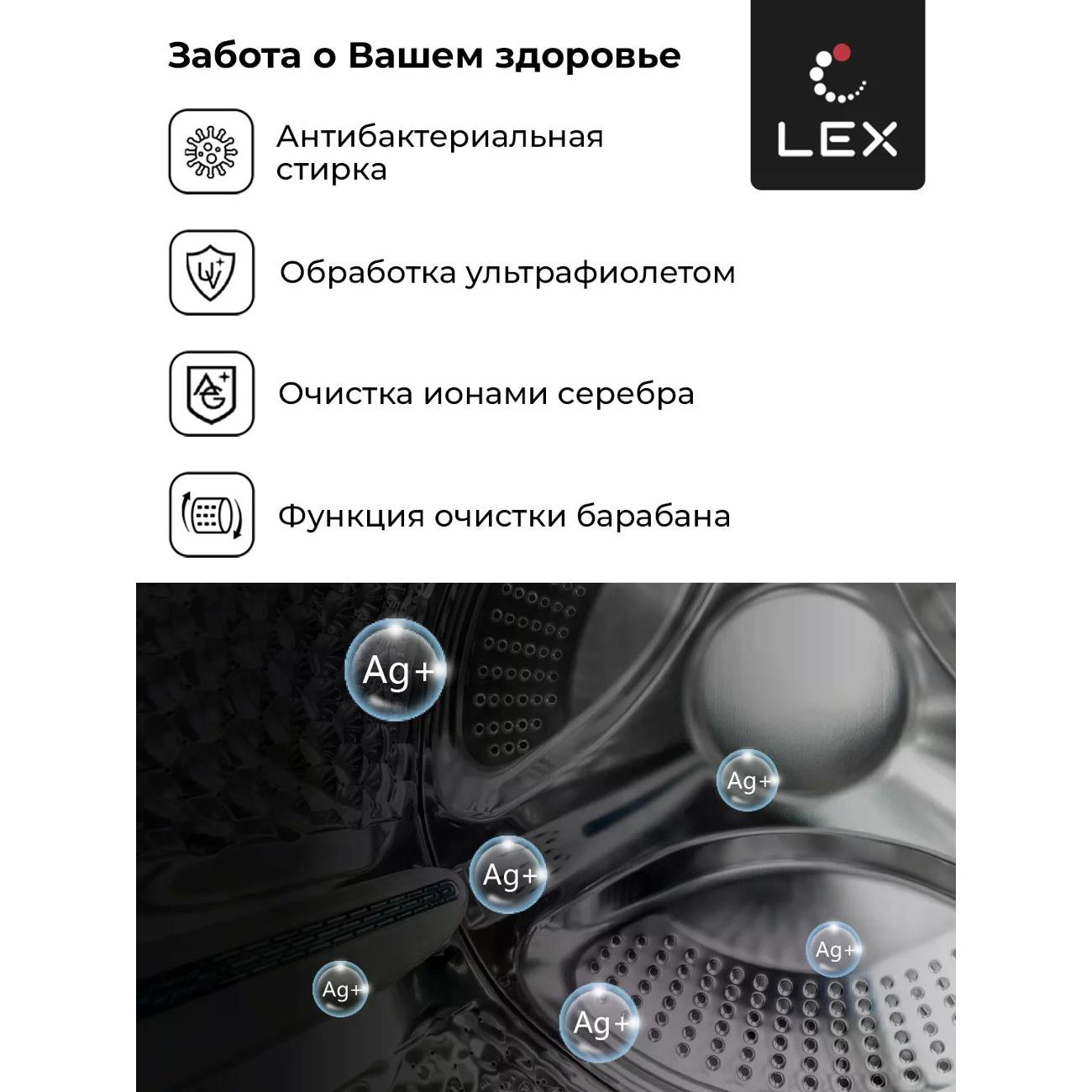Стиральная машина с сушкой LEX LWM10714LuXIDD — изображение 8