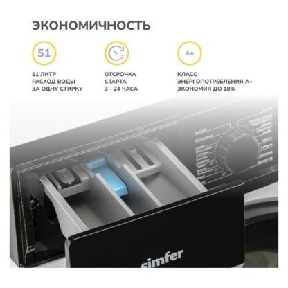 Стиральная машина Simfer WHC704 White — изображение 11