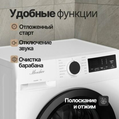 Стиральная машина Monsher MWM 400 Blanc — изображение 6