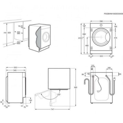 Встраиваемая стиральная машина Electrolux EWN7F447WI — изображение 8