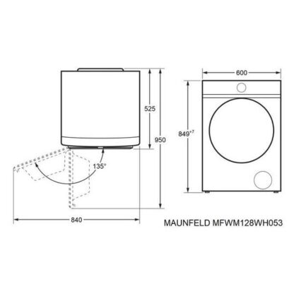 Стиральная машина Maunfeld MFWM128WH053 — изображение 9
