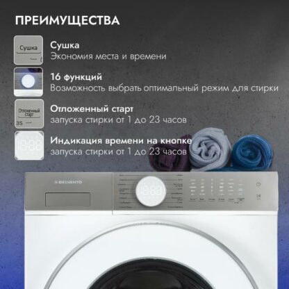 Стиральная машина с сушкой Delvento VMS702 — изображение 6