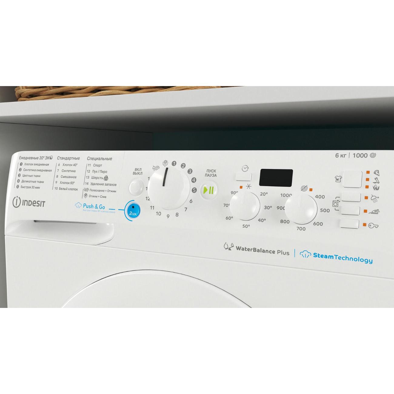 Стиральная машина Indesit BWSD 61051 WWV RU — изображение 2