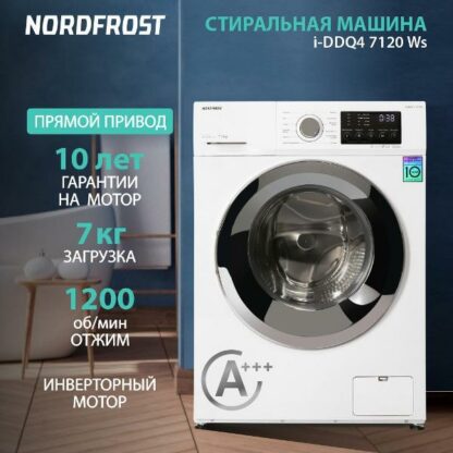 Стиральная машина Nordfrost i-DDQ4 7120 Ws — изображение 9
